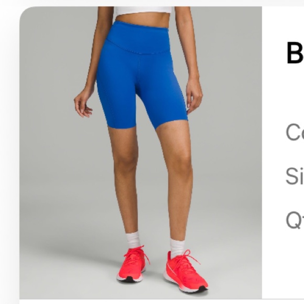 Lululemon High Rise 8" Short